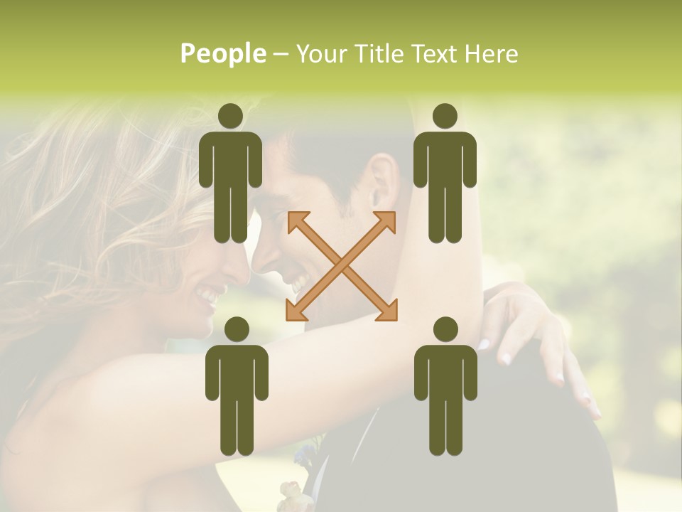 Smiling Looking Person PowerPoint Template