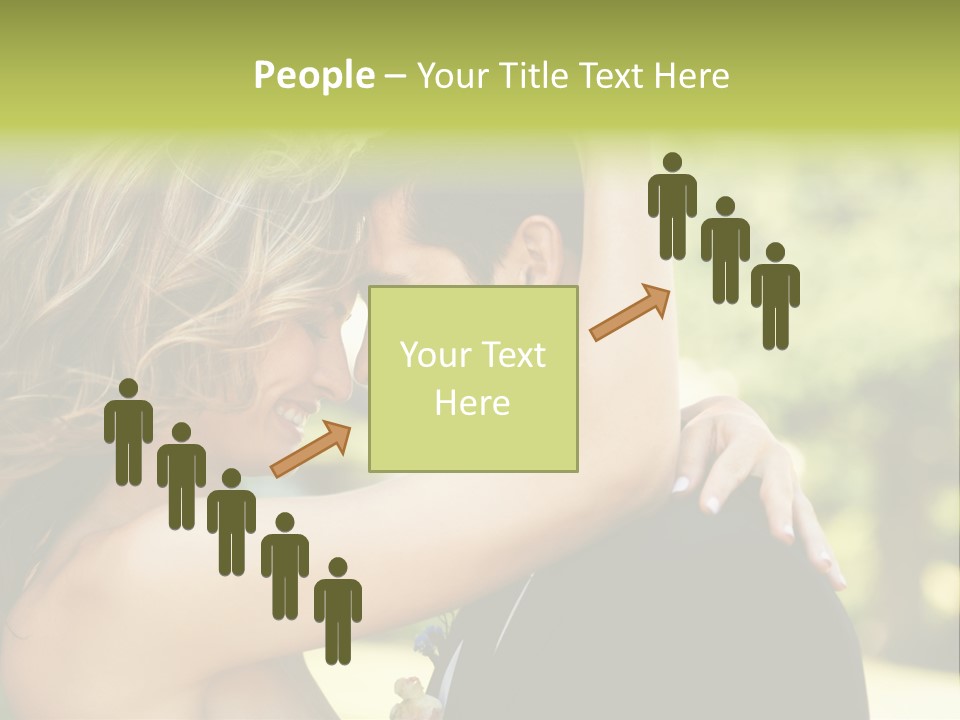 Smiling Looking Person PowerPoint Template