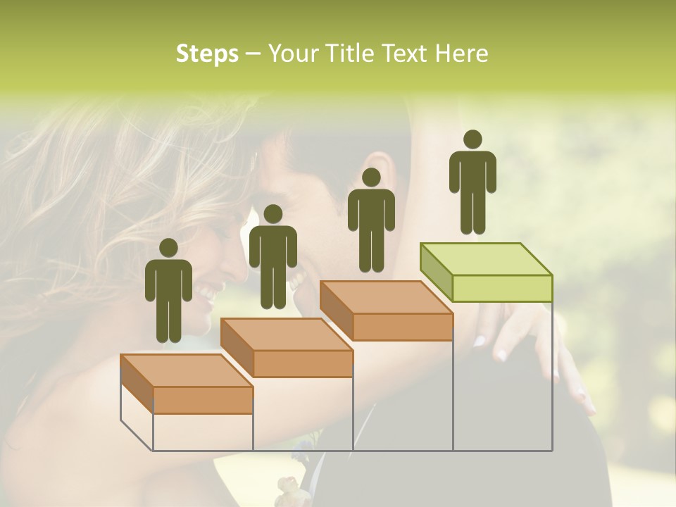 Smiling Looking Person PowerPoint Template