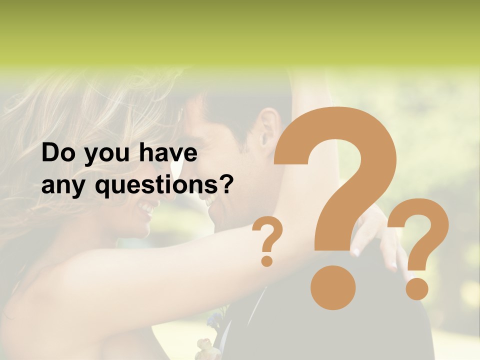 Smiling Looking Person PowerPoint Template