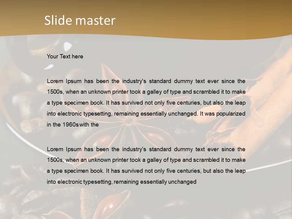 Moka Grains De Caf Bistro PowerPoint Template