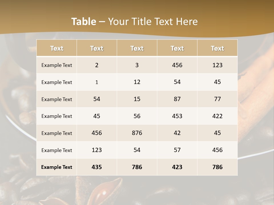 Moka Grains De Caf Bistro PowerPoint Template