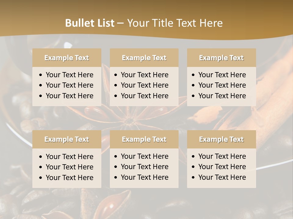 Moka Grains De Caf Bistro PowerPoint Template