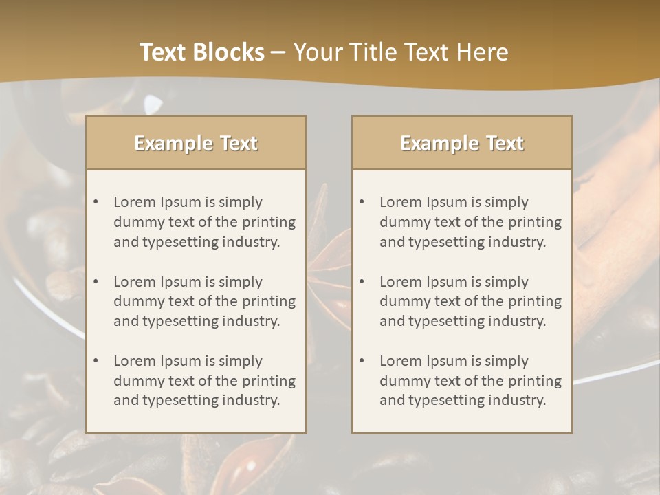 Moka Grains De Caf Bistro PowerPoint Template