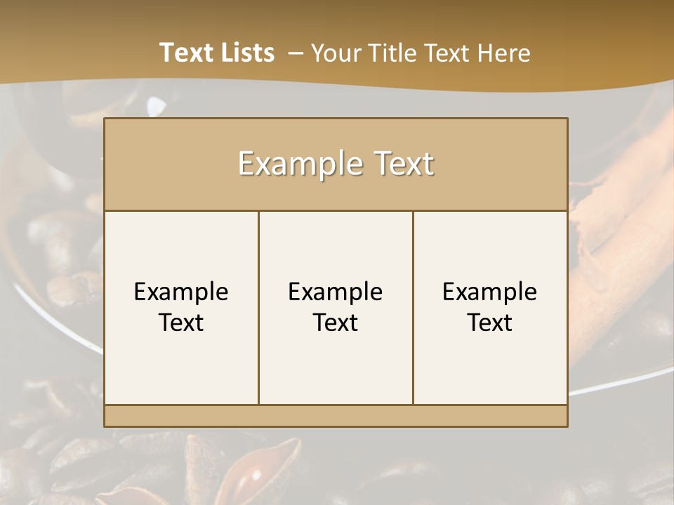 Moka Grains De Caf Bistro PowerPoint Template