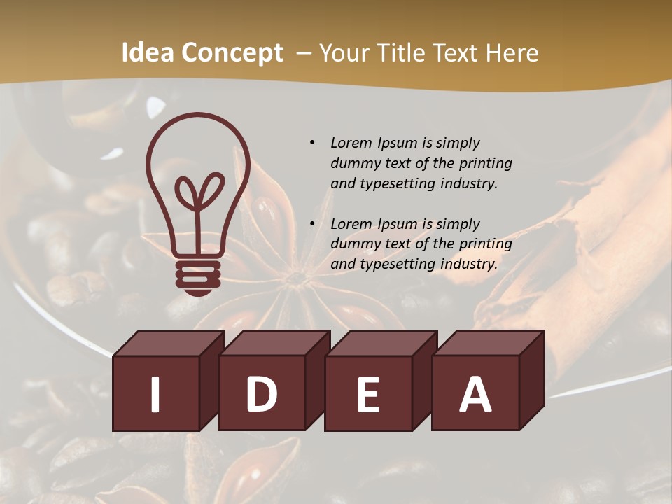 Moka Grains De Caf Bistro PowerPoint Template