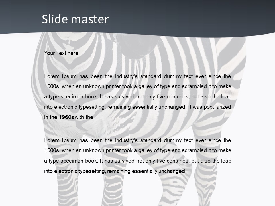 Savanna Photo Front View PowerPoint Template