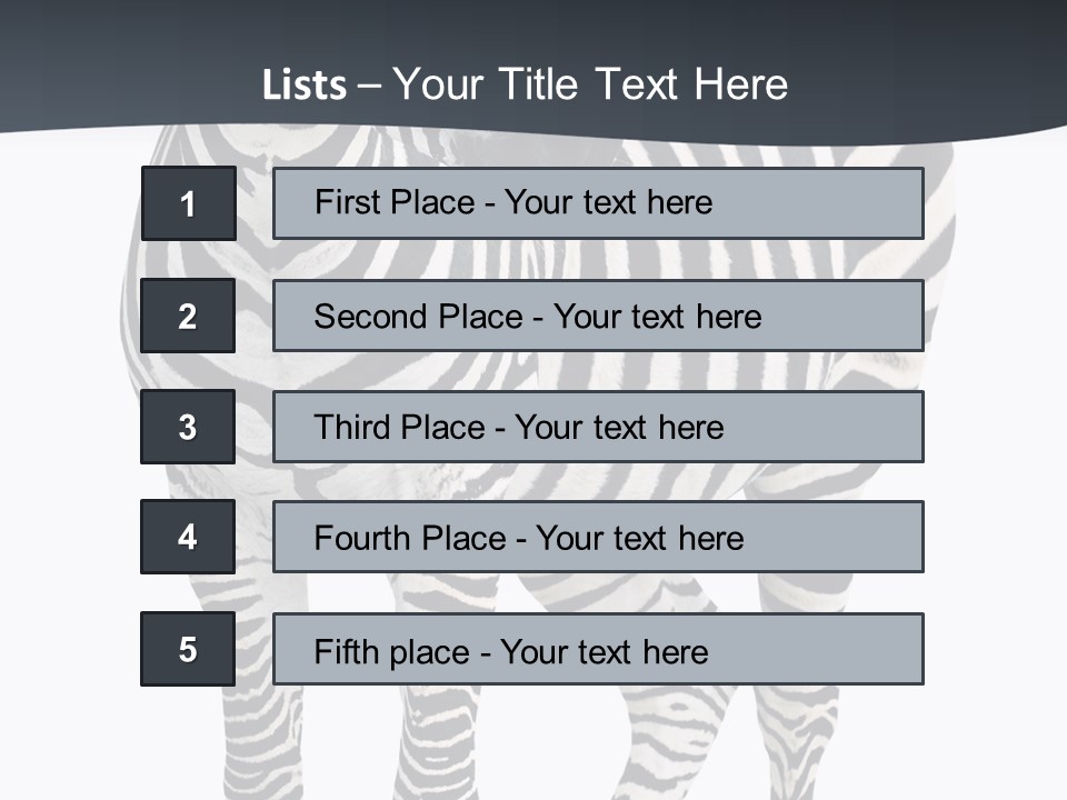 Savanna Photo Front View PowerPoint Template