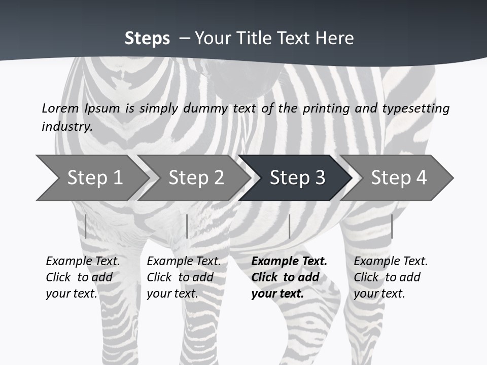 Savanna Photo Front View PowerPoint Template