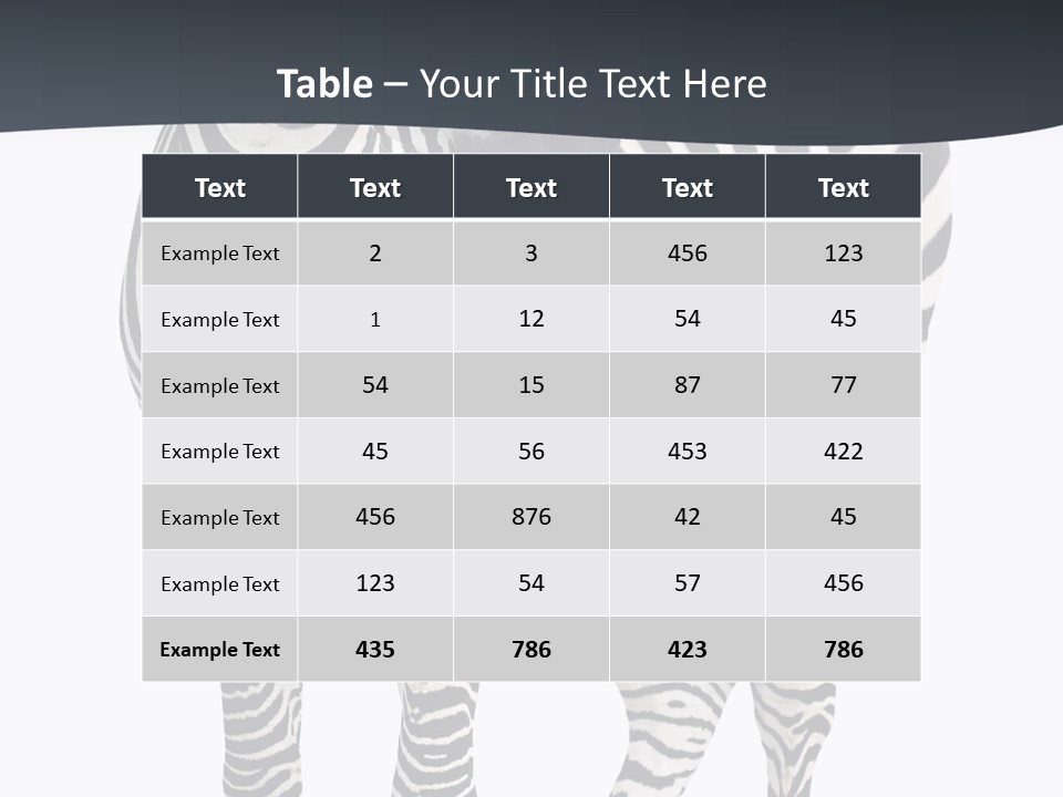 Savanna Photo Front View PowerPoint Template