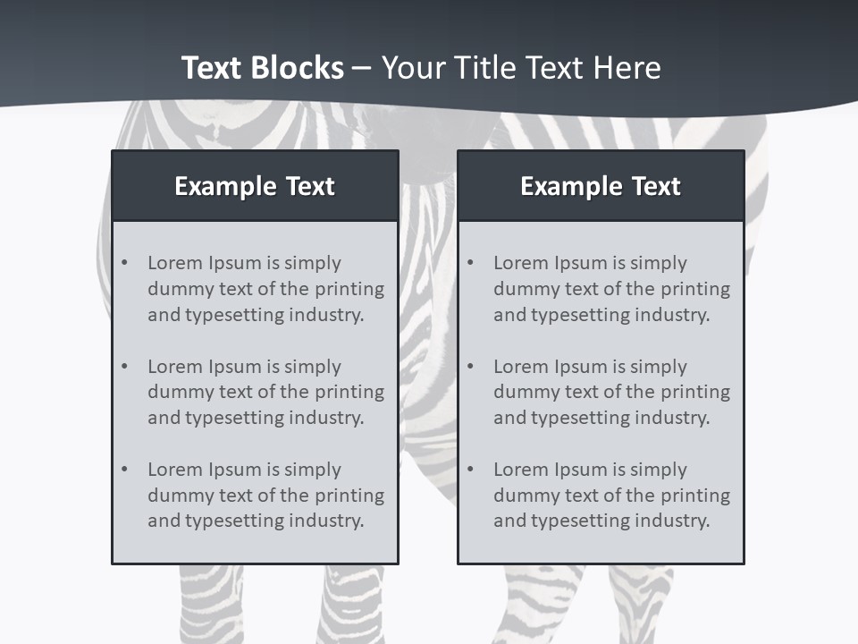 Savanna Photo Front View PowerPoint Template