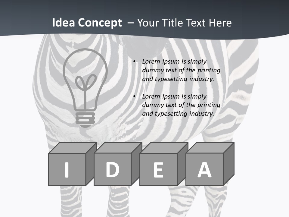 Savanna Photo Front View PowerPoint Template