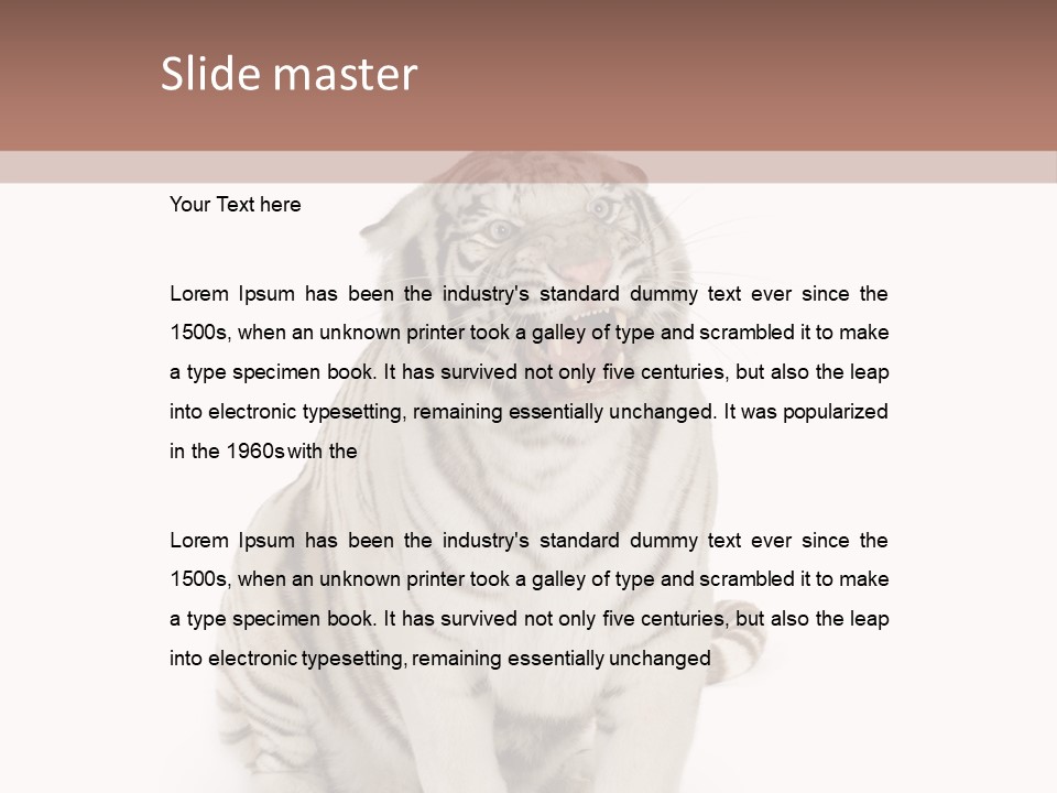 Fur Severe Female PowerPoint Template