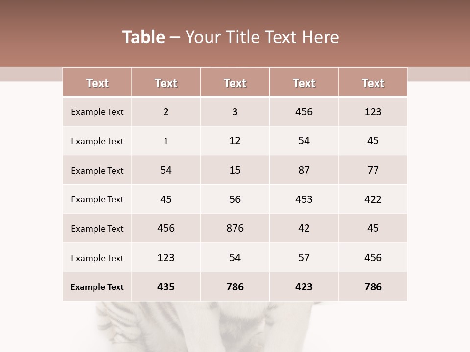 Fur Severe Female PowerPoint Template