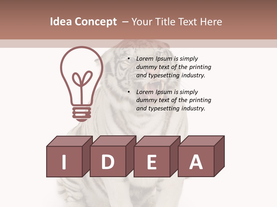 Fur Severe Female PowerPoint Template