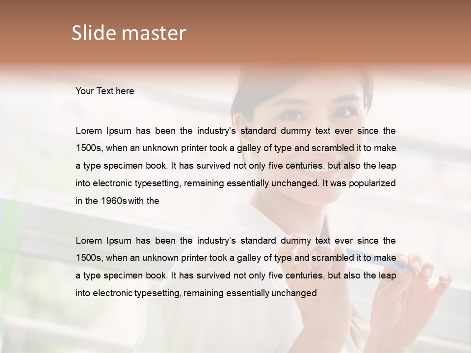 Male Femininity Hands PowerPoint Template