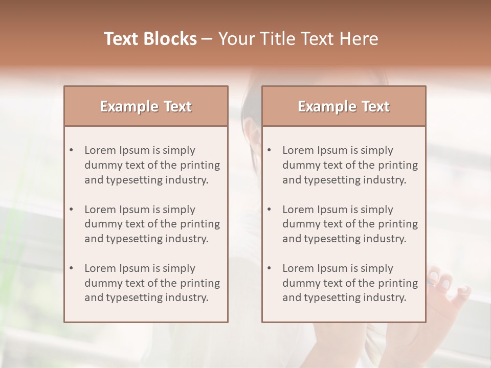 Male Femininity Hands PowerPoint Template