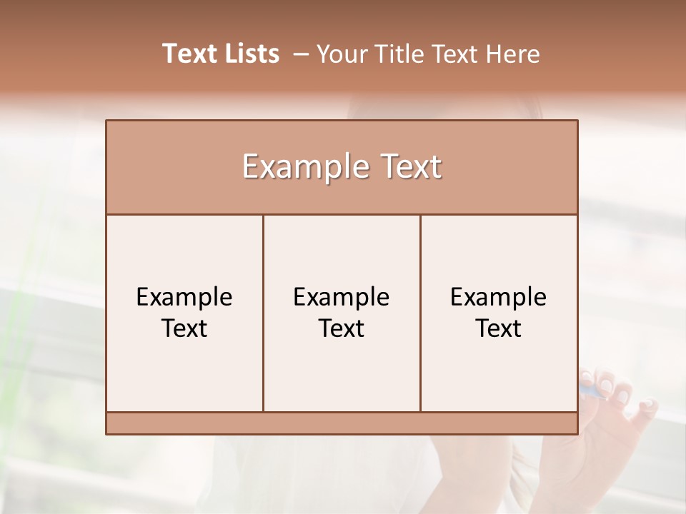Male Femininity Hands PowerPoint Template