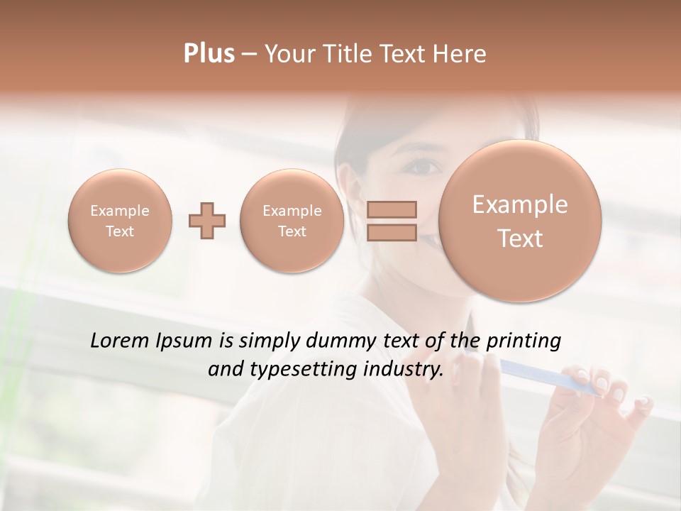 Male Femininity Hands PowerPoint Template