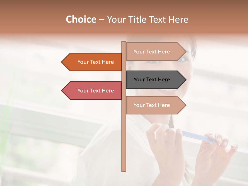 Male Femininity Hands PowerPoint Template