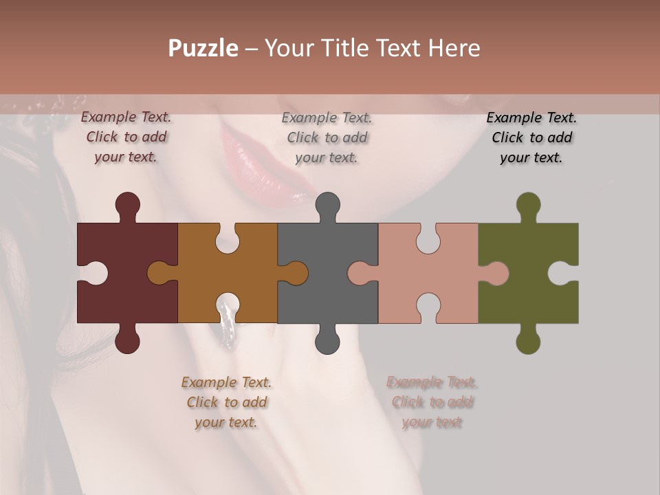 Looking Seductive Wear PowerPoint Template