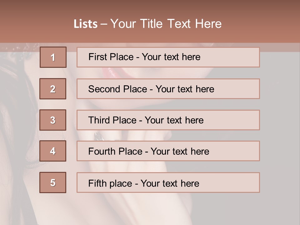 Looking Seductive Wear PowerPoint Template