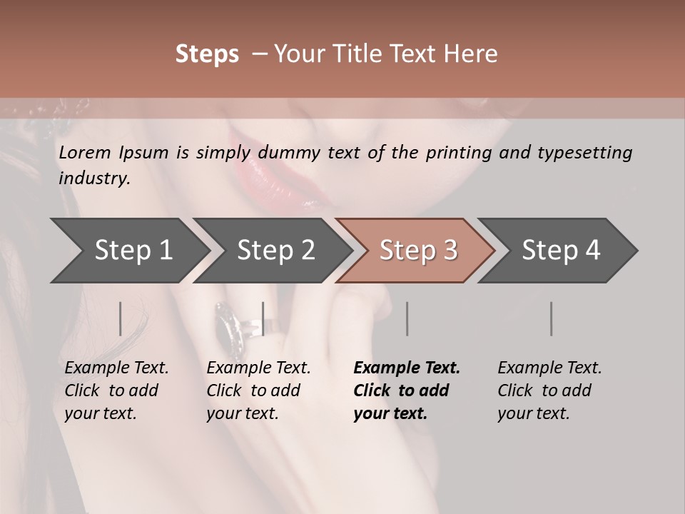 Looking Seductive Wear PowerPoint Template