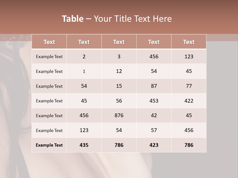 Looking Seductive Wear PowerPoint Template