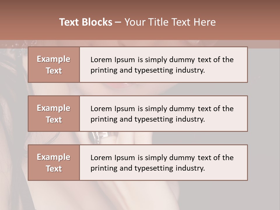 Looking Seductive Wear PowerPoint Template