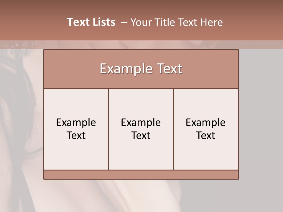 Looking Seductive Wear PowerPoint Template