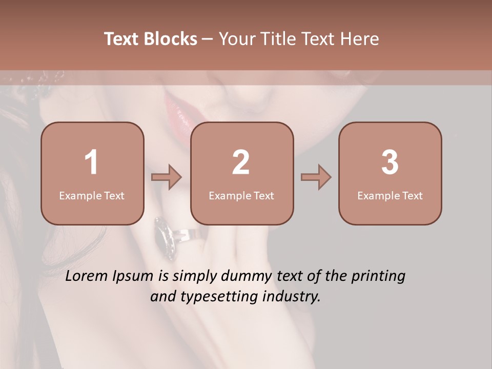 Looking Seductive Wear PowerPoint Template