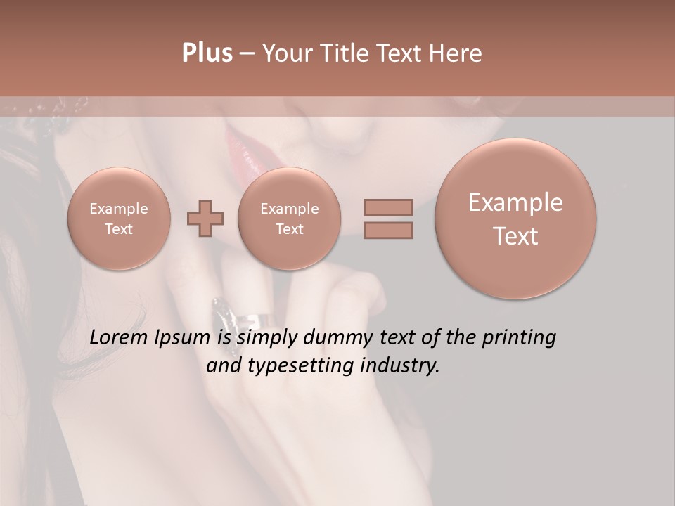 Looking Seductive Wear PowerPoint Template