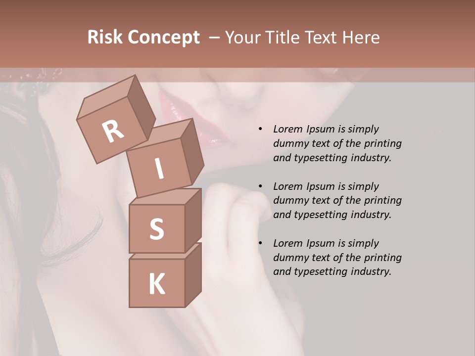 Looking Seductive Wear PowerPoint Template