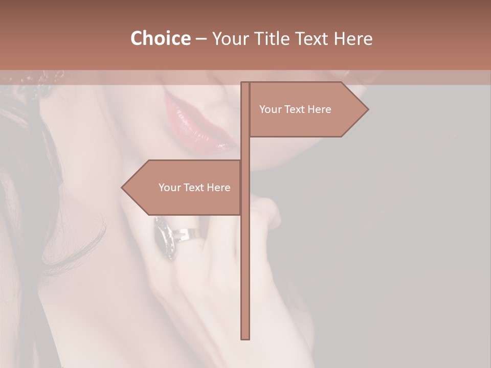 Looking Seductive Wear PowerPoint Template