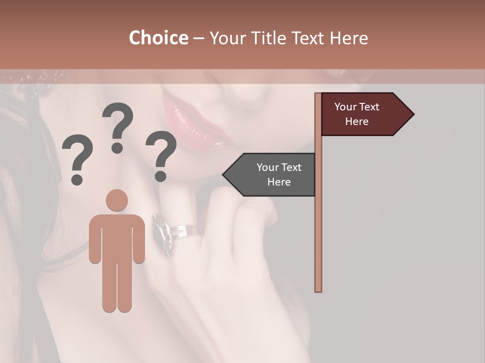 Looking Seductive Wear PowerPoint Template
