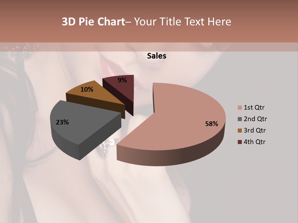 Looking Seductive Wear PowerPoint Template