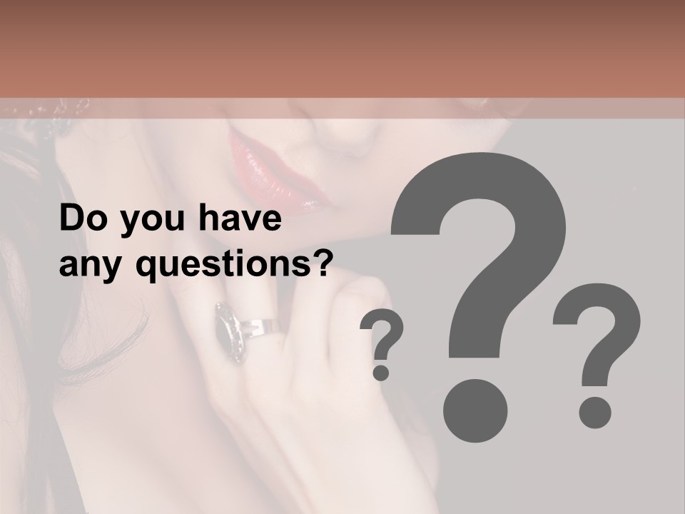 Looking Seductive Wear PowerPoint Template