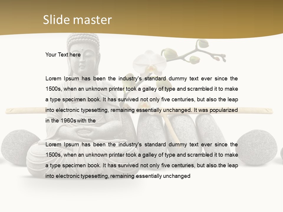 Boudisme Pri Asie PowerPoint Template