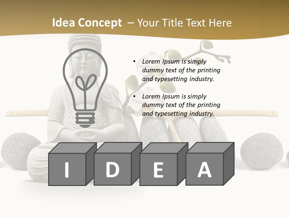 Boudisme Pri Asie PowerPoint Template