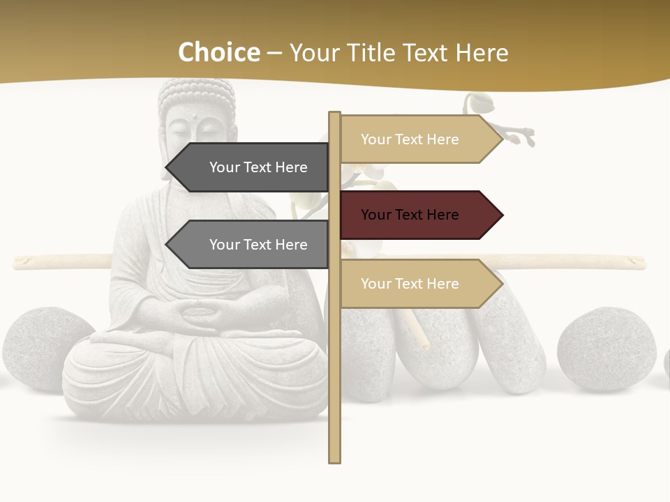 Boudisme Pri Asie PowerPoint Template