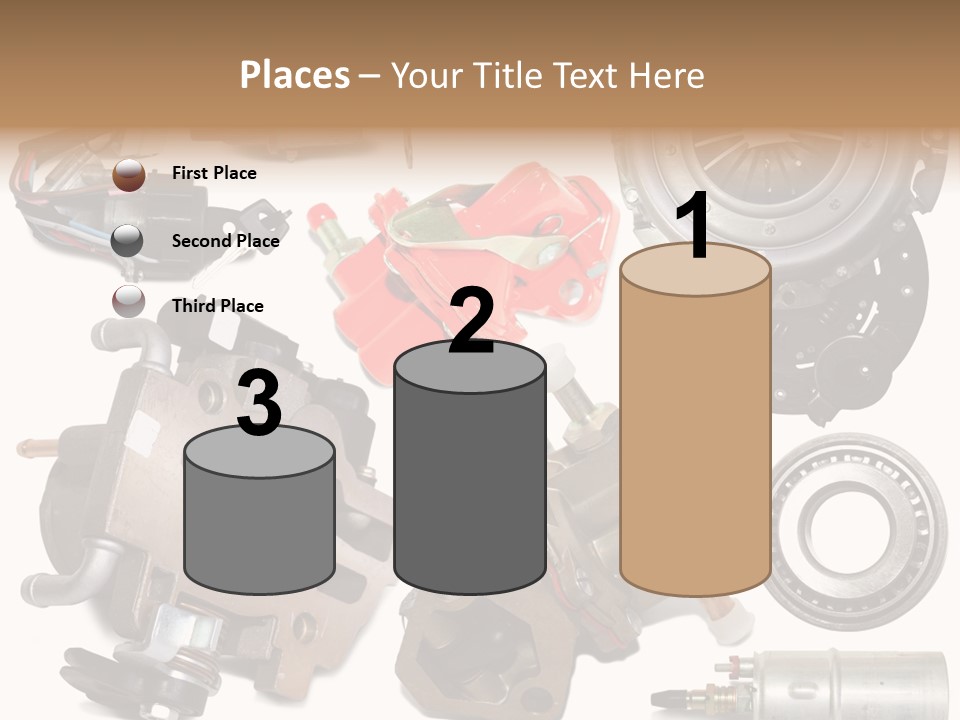 White Background Vehicle Car PowerPoint Template