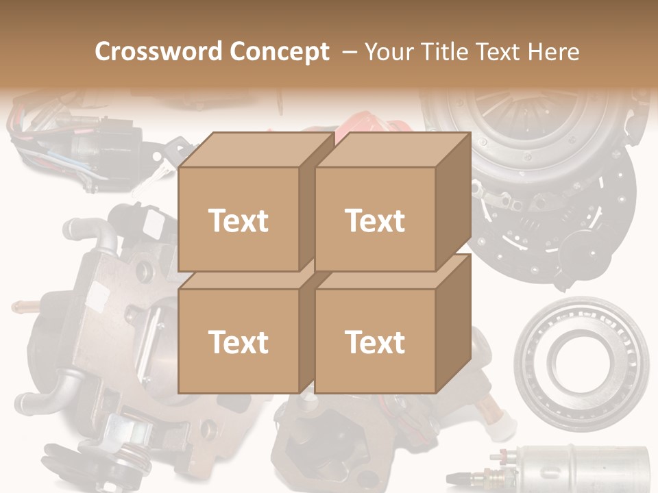 White Background Vehicle Car PowerPoint Template