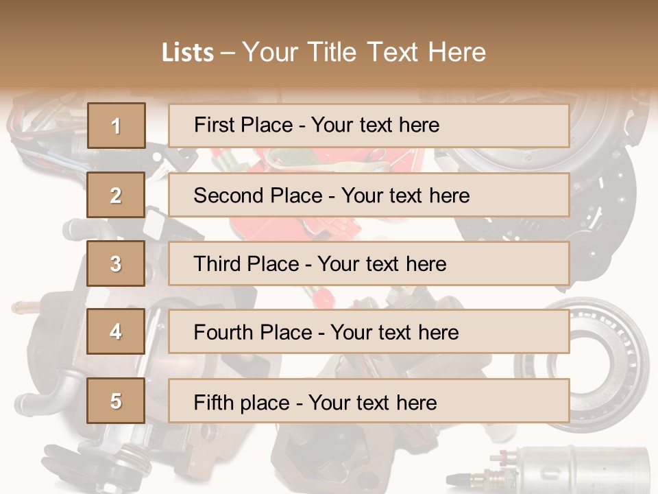 White Background Vehicle Car PowerPoint Template