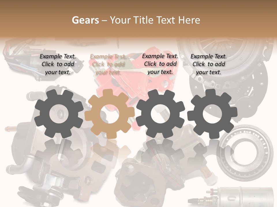 White Background Vehicle Car PowerPoint Template