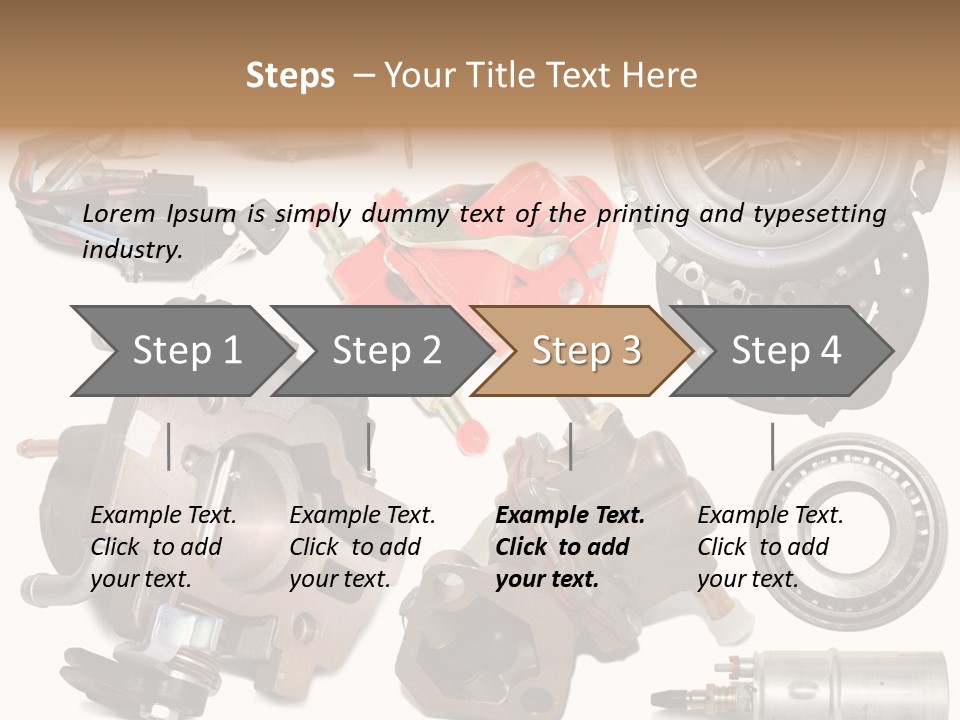 White Background Vehicle Car PowerPoint Template
