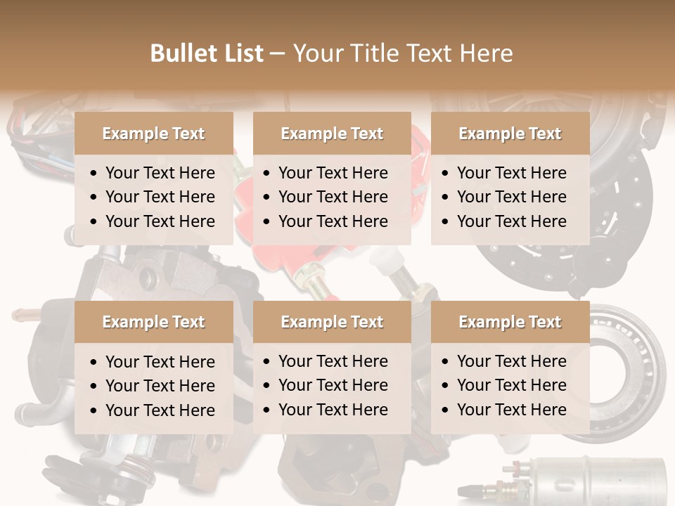 White Background Vehicle Car PowerPoint Template