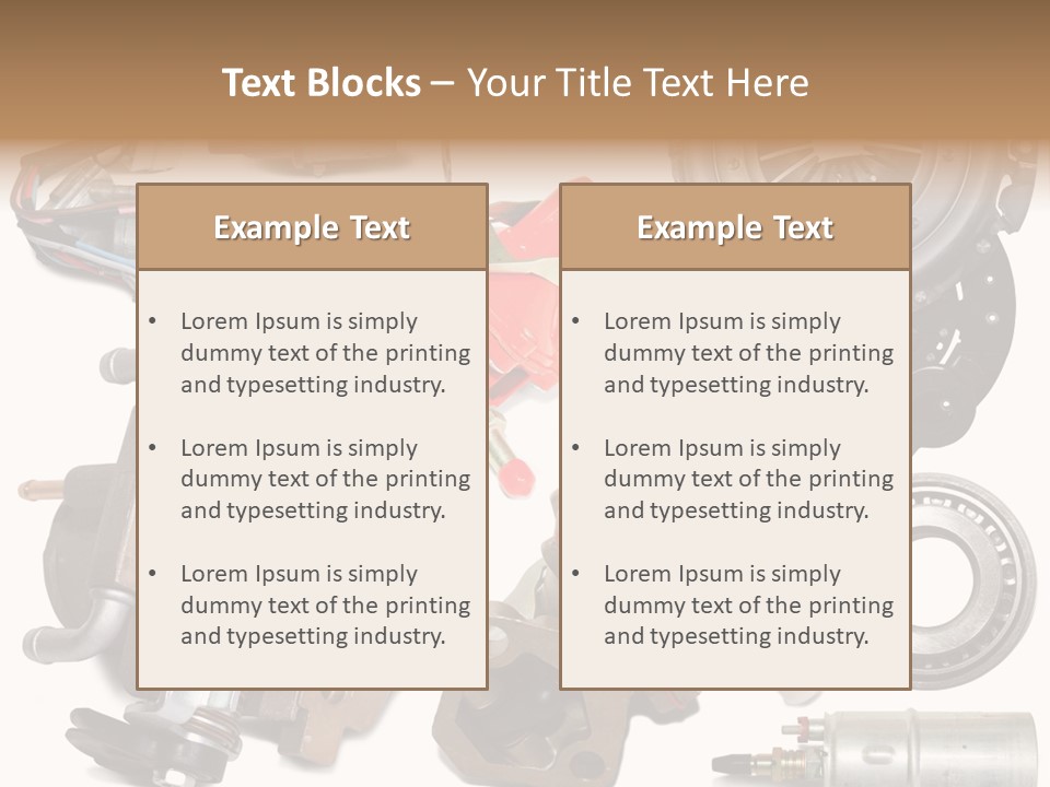 White Background Vehicle Car PowerPoint Template