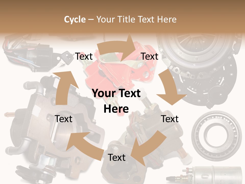 White Background Vehicle Car PowerPoint Template