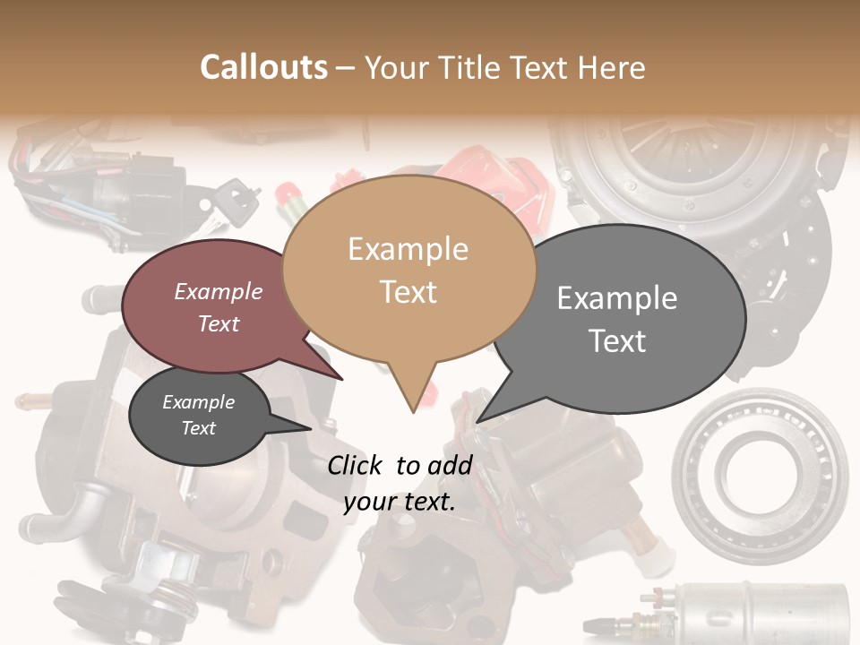 White Background Vehicle Car PowerPoint Template