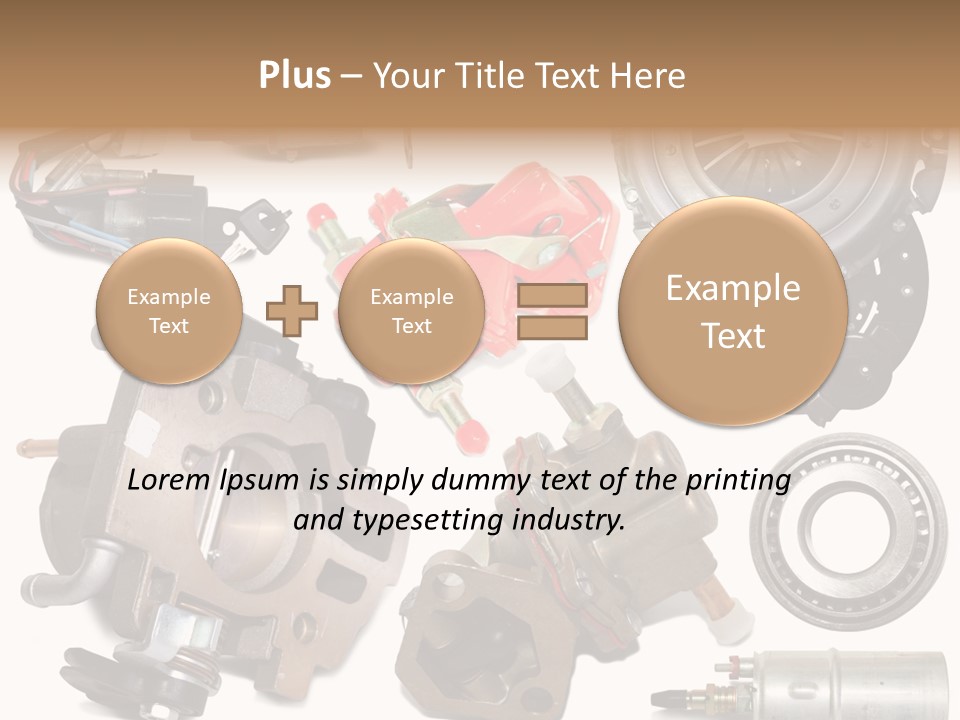 White Background Vehicle Car PowerPoint Template